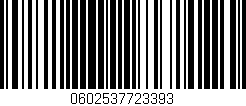 Código de barras (EAN, GTIN, SKU, ISBN): '0602537723393'