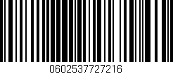 Código de barras (EAN, GTIN, SKU, ISBN): '0602537727216'