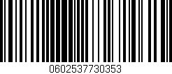 Código de barras (EAN, GTIN, SKU, ISBN): '0602537730353'