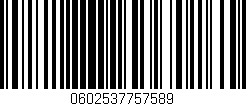 Código de barras (EAN, GTIN, SKU, ISBN): '0602537757589'
