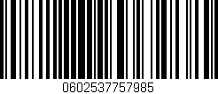 Código de barras (EAN, GTIN, SKU, ISBN): '0602537757985'