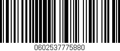 Código de barras (EAN, GTIN, SKU, ISBN): '0602537775880'