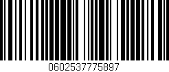 Código de barras (EAN, GTIN, SKU, ISBN): '0602537775897'