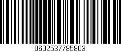Código de barras (EAN, GTIN, SKU, ISBN): '0602537785803'