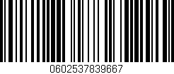 Código de barras (EAN, GTIN, SKU, ISBN): '0602537839667'