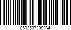 Código de barras (EAN, GTIN, SKU, ISBN): '0602537839964'