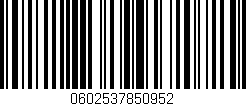 Código de barras (EAN, GTIN, SKU, ISBN): '0602537850952'