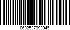 Código de barras (EAN, GTIN, SKU, ISBN): '0602537998845'