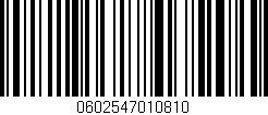 Código de barras (EAN, GTIN, SKU, ISBN): '0602547010810'