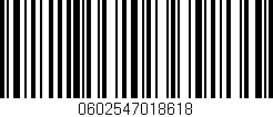 Código de barras (EAN, GTIN, SKU, ISBN): '0602547018618'