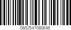 Código de barras (EAN, GTIN, SKU, ISBN): '0602547080646'