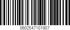 Código de barras (EAN, GTIN, SKU, ISBN): '0602547101907'