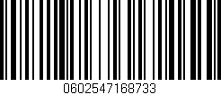 Código de barras (EAN, GTIN, SKU, ISBN): '0602547168733'