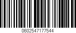 Código de barras (EAN, GTIN, SKU, ISBN): '0602547177544'