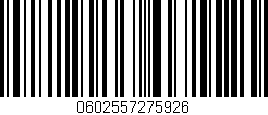 Código de barras (EAN, GTIN, SKU, ISBN): '0602557275926'