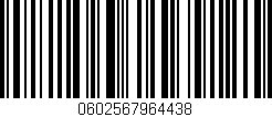 Código de barras (EAN, GTIN, SKU, ISBN): '0602567964438'