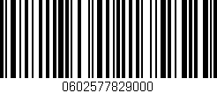 Código de barras (EAN, GTIN, SKU, ISBN): '0602577829000'