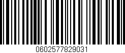 Código de barras (EAN, GTIN, SKU, ISBN): '0602577829031'