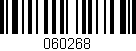 Código de barras (EAN, GTIN, SKU, ISBN): '060268'