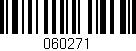 Código de barras (EAN, GTIN, SKU, ISBN): '060271'