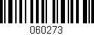 Código de barras (EAN, GTIN, SKU, ISBN): '060273'
