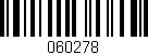 Código de barras (EAN, GTIN, SKU, ISBN): '060278'