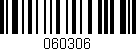 Código de barras (EAN, GTIN, SKU, ISBN): '060306'