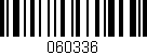 Código de barras (EAN, GTIN, SKU, ISBN): '060336'