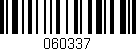 Código de barras (EAN, GTIN, SKU, ISBN): '060337'