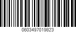 Código de barras (EAN, GTIN, SKU, ISBN): '0603497019823'