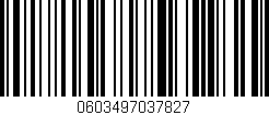 Código de barras (EAN, GTIN, SKU, ISBN): '0603497037827'
