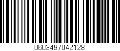 Código de barras (EAN, GTIN, SKU, ISBN): '0603497042128'