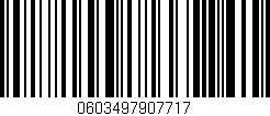 Código de barras (EAN, GTIN, SKU, ISBN): '0603497907717'