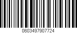 Código de barras (EAN, GTIN, SKU, ISBN): '0603497907724'