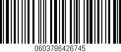 Código de barras (EAN, GTIN, SKU, ISBN): '0603786426745'