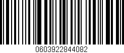 Código de barras (EAN, GTIN, SKU, ISBN): '0603922844082'