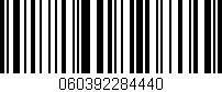 Código de barras (EAN, GTIN, SKU, ISBN): '060392284440'