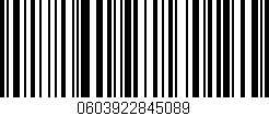 Código de barras (EAN, GTIN, SKU, ISBN): '0603922845089'