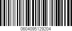 Código de barras (EAN, GTIN, SKU, ISBN): '0604095129204'