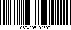 Código de barras (EAN, GTIN, SKU, ISBN): '0604095133508'