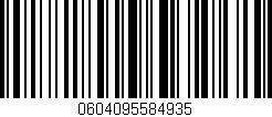 Código de barras (EAN, GTIN, SKU, ISBN): '0604095584935'