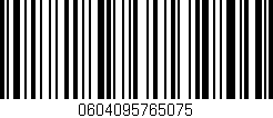 Código de barras (EAN, GTIN, SKU, ISBN): '0604095765075'