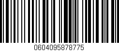 Código de barras (EAN, GTIN, SKU, ISBN): '0604095878775'