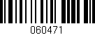Código de barras (EAN, GTIN, SKU, ISBN): '060471'