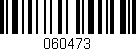 Código de barras (EAN, GTIN, SKU, ISBN): '060473'