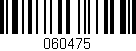 Código de barras (EAN, GTIN, SKU, ISBN): '060475'