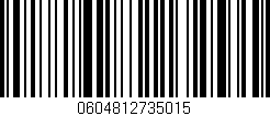 Código de barras (EAN, GTIN, SKU, ISBN): '0604812735015'