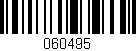 Código de barras (EAN, GTIN, SKU, ISBN): '060495'