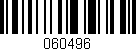 Código de barras (EAN, GTIN, SKU, ISBN): '060496'