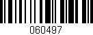 Código de barras (EAN, GTIN, SKU, ISBN): '060497'